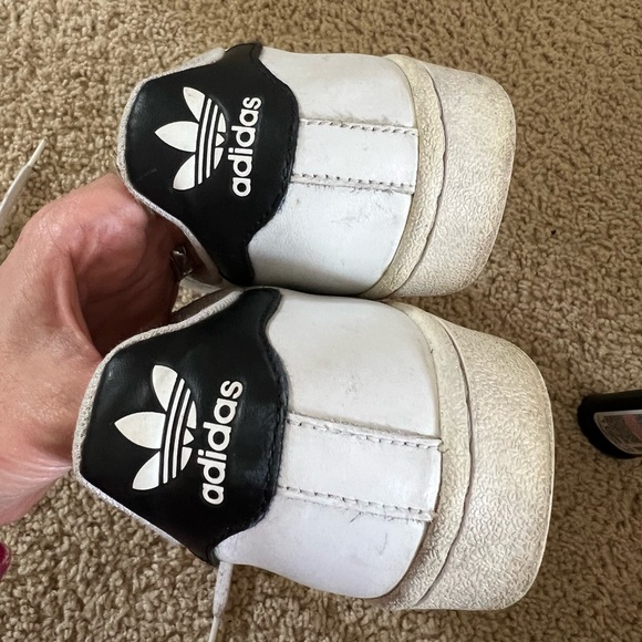 Womens adidas Superstar Athletic Shoe - White / Black - Picture 2 of 5